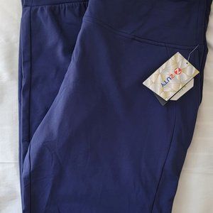 ZUTY Fleece Lined Navy Blue Jogger Pants for Women
